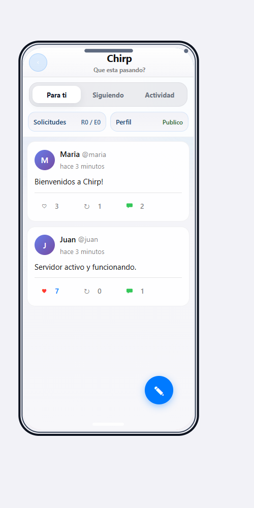 Chirp (Twitter/X Clone)